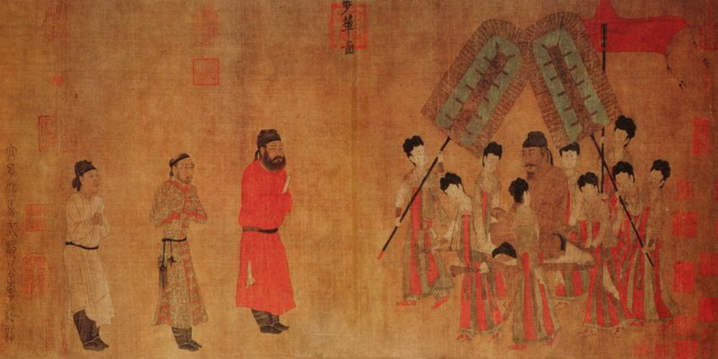 Emperor Taizong Receiving the Tibetan Envoy
