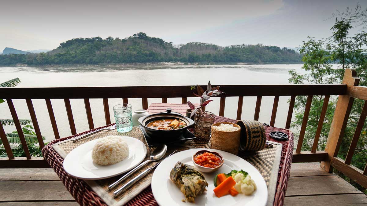 Lunch at Ock Pop Tok - Luang Prabang itinerary