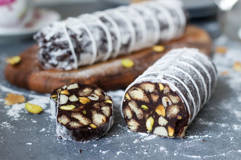 chocolate sausage salami sweet treats around the world