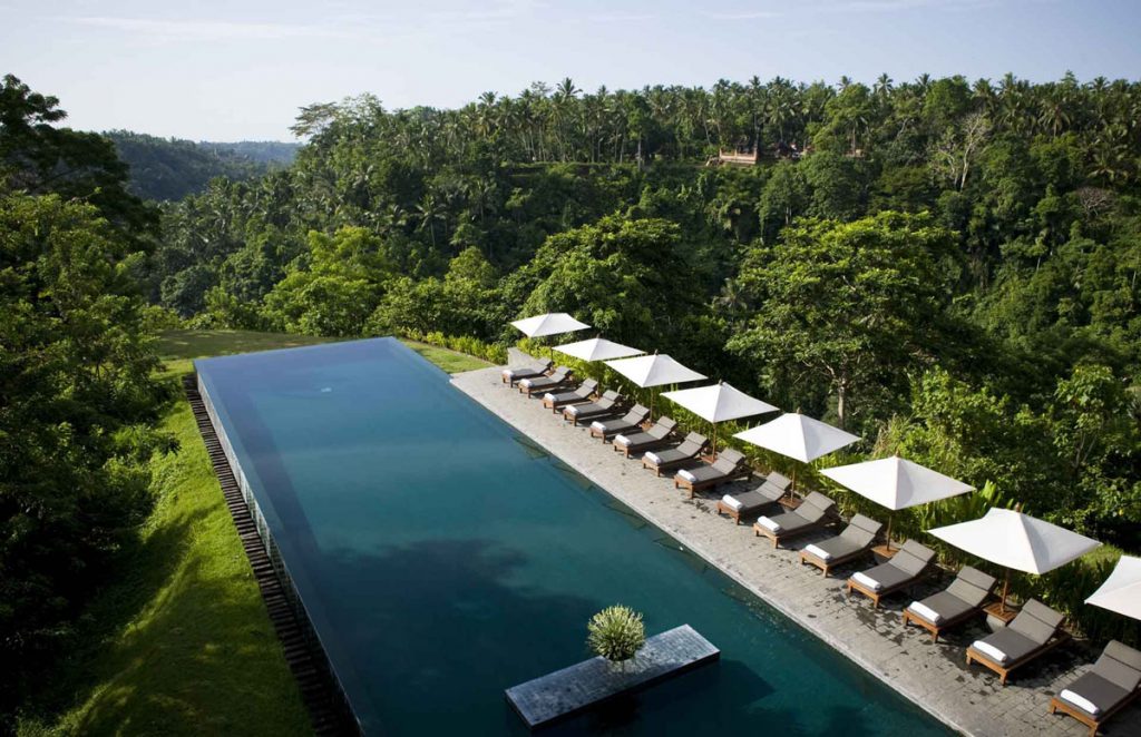 Overlooking the Ayung River valley in Bali’s central foothills, in the traditional Balinese village of Payangan, Alila Ubud Villas provide opulent accommodations far away from everyday life.