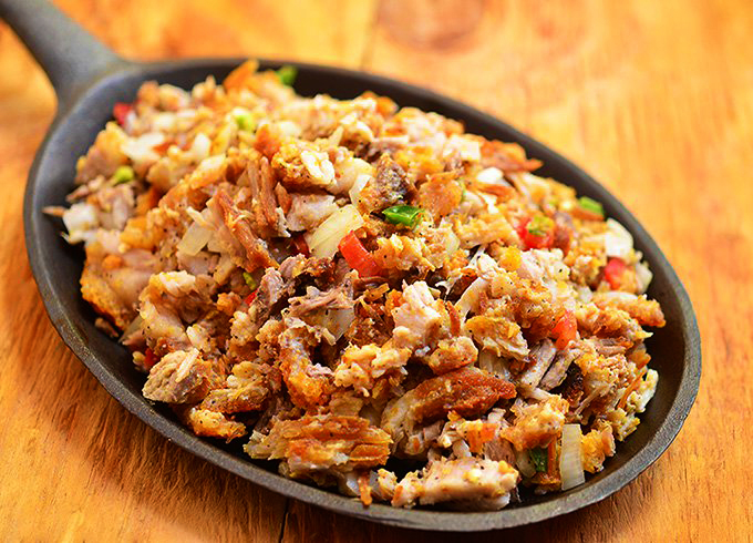 Sisig, crispy and sour