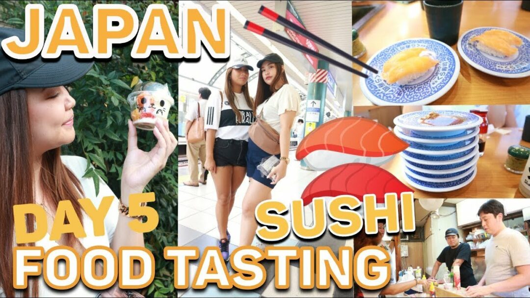 JAPAN TRAVEL GUIDE ON A BUDGET | CONVEYOR BELT SUSHI , FOOD TASTING |kriserika