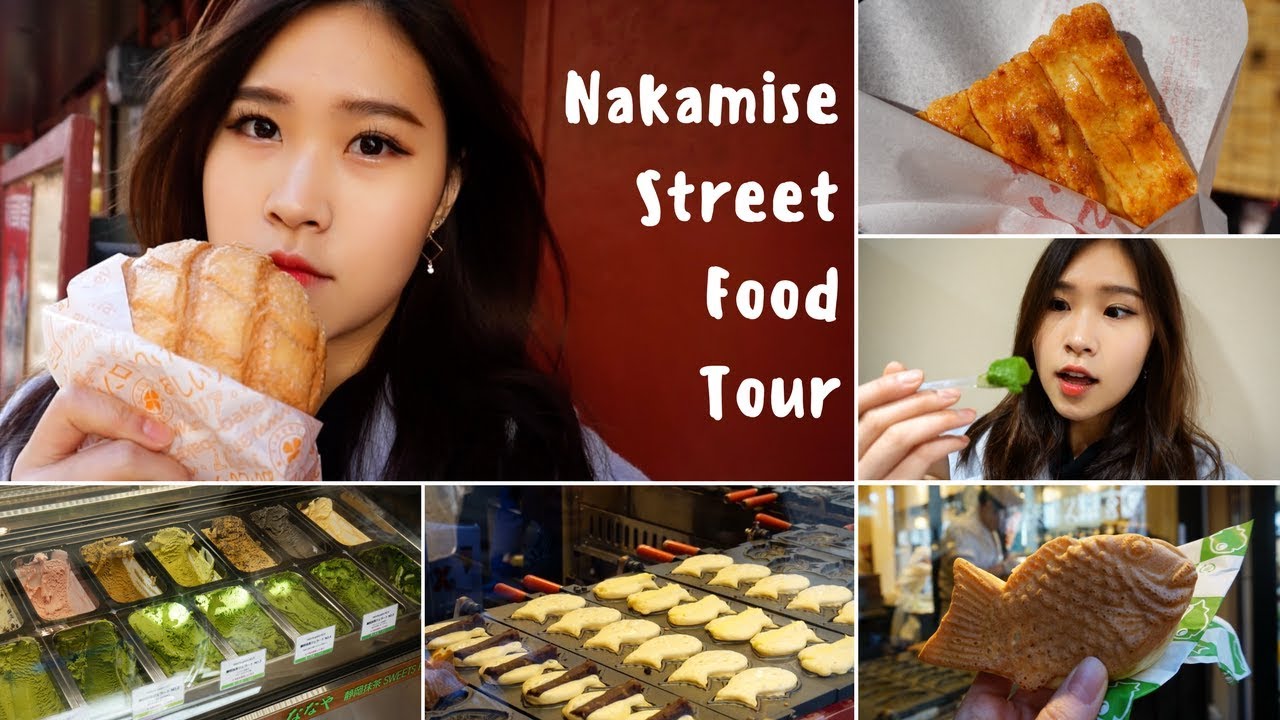 Nakamise Shopping Street Food Tour｜Asakusa｜Tokyo｜VLOG｜Mewwkanny - La ...