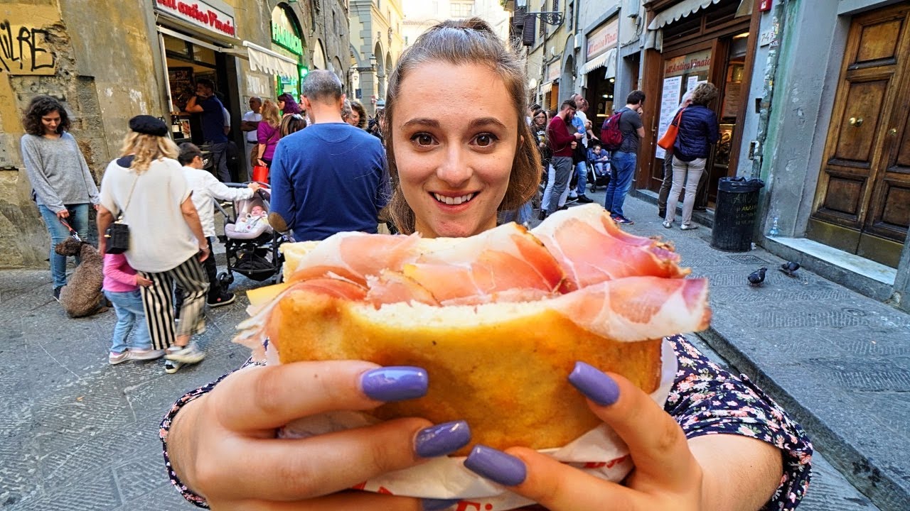 Street Food in Italy FLORENCE'S 1 PANINI at All'antico Vinaio