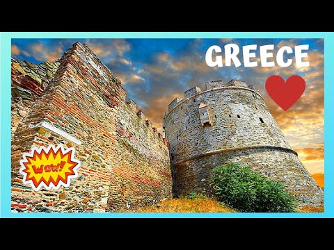 GREECE: Stunning ancient defensive walls 🏰 in Thessaloniki, 17 centuries old!