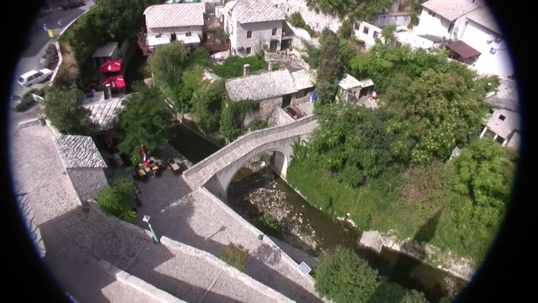 Swimming in WATERFALLS Kings Landing Hostel BOSNIA HERZEGOVINA Dalmatian Adriatic Croatia Yugoslavia