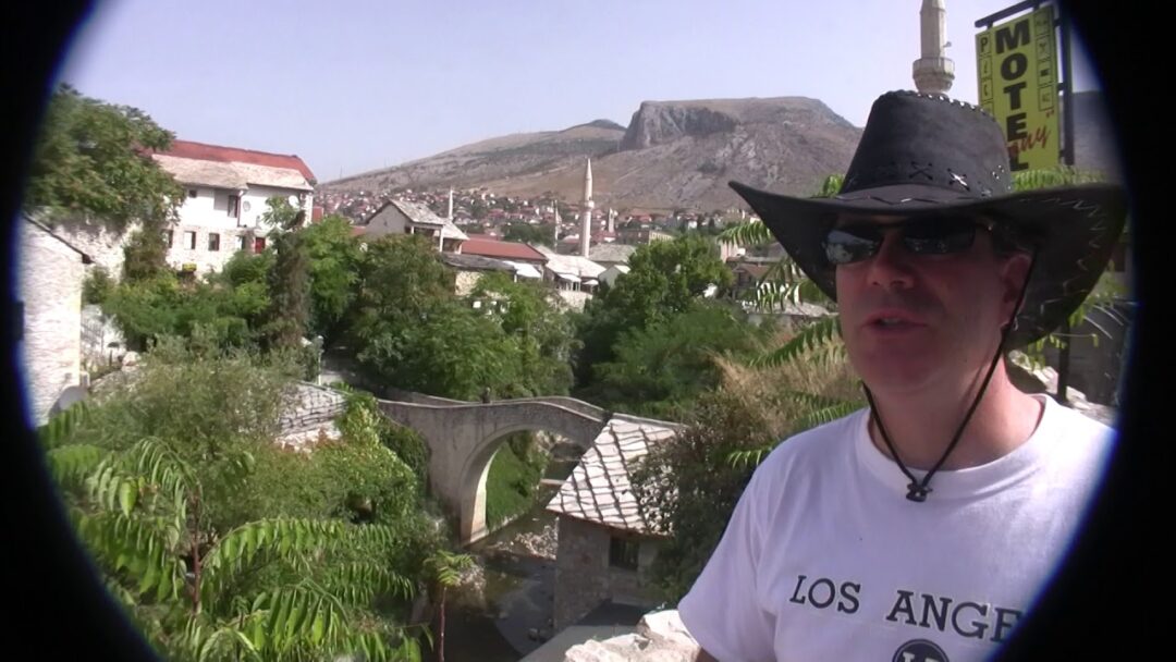 Swimming in WATERFALLS Kings Landing Hostel BOSNIA HERZEGOVINA Dalmatian Adriatic Croatia Yugoslavia