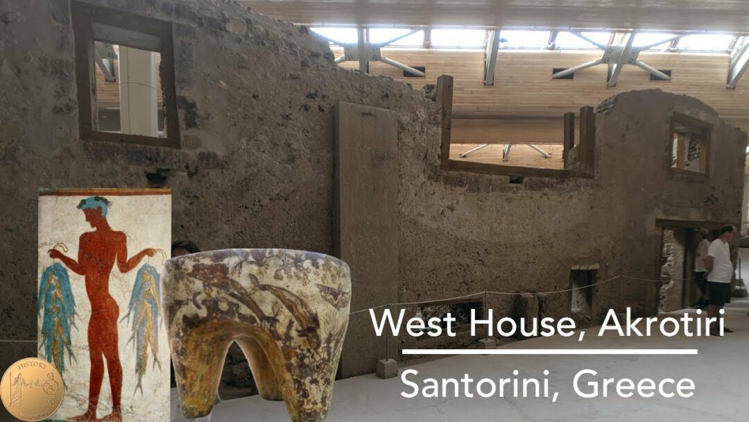 What was in the West House of Akrotiri? | Santorini, Greece | 4K