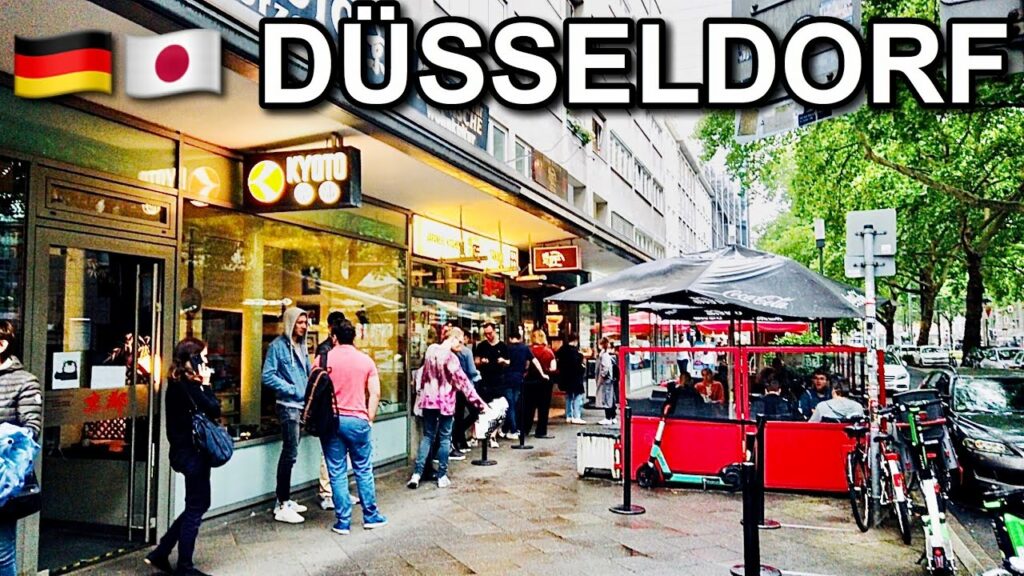 [4K] Center of Japanese Community Little Tokyo in Düsseldorf Germany Walk La Vie Zine