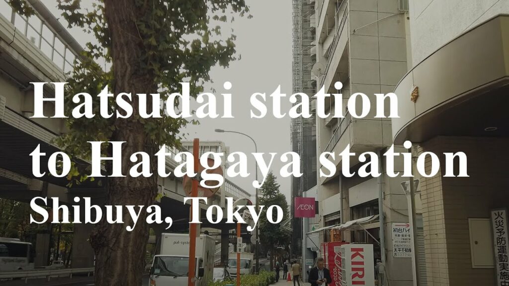 Walking tour Hatsudai station to Hatagaya station, Shibuya (Koshukaido