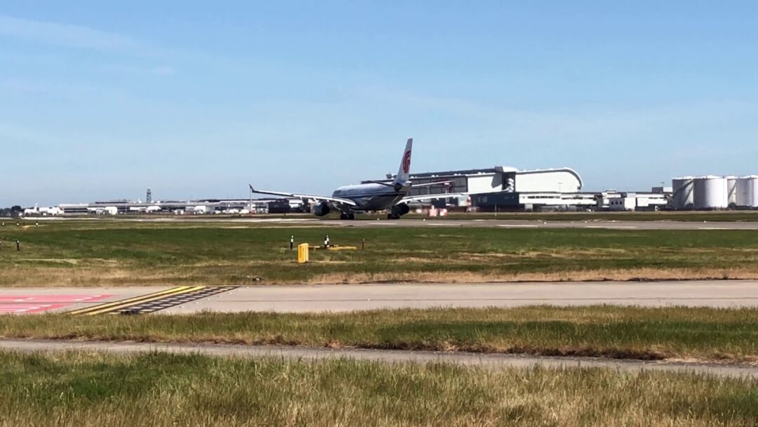 Air China Airbus A330 take off and landing at LHR from Heathrow Tours