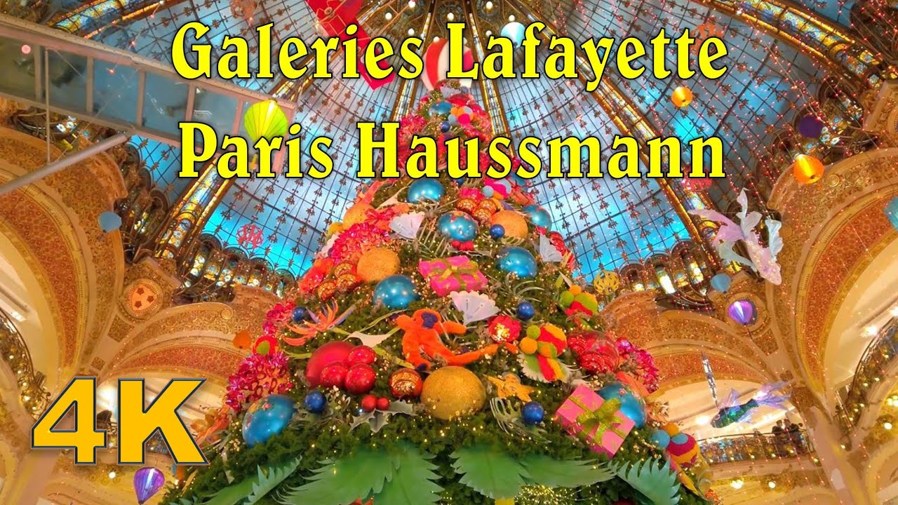 CHRISTMAS LIGHTS IN PARIS Galeries Lafayette Paris Haussmann La Vie Zine