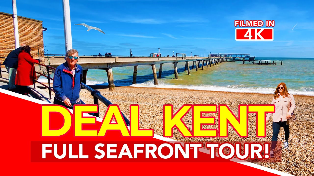 DEAL KENT Full seafront tour of seaside town Deal Kent UK 4K Walk