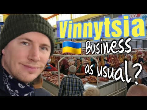 Business as usual in Ukraine? -  Vinnytsia Central Market - Walk with me - Travel Guide
