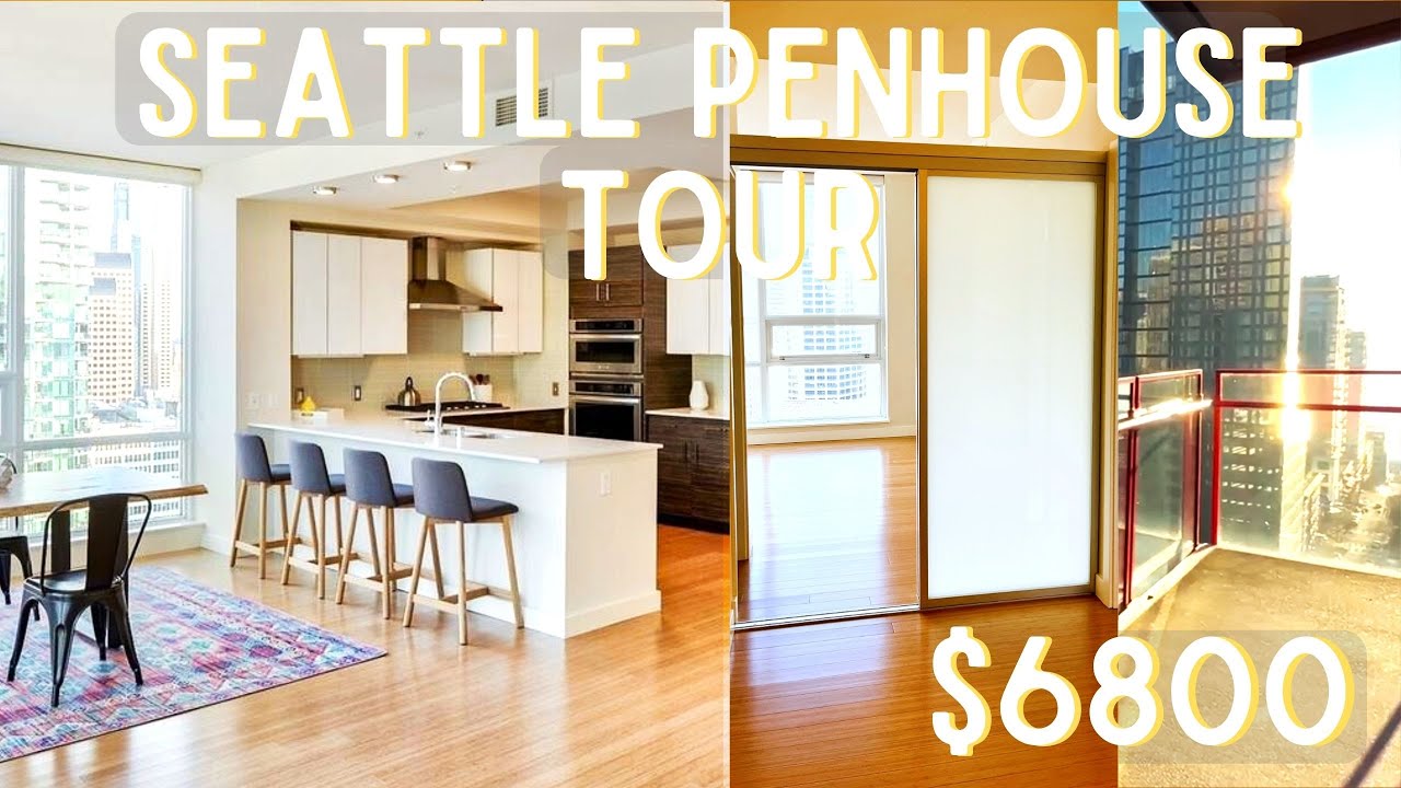 View of Downtown Seattle Penthouse Apartment Tour - La Vie Zine
