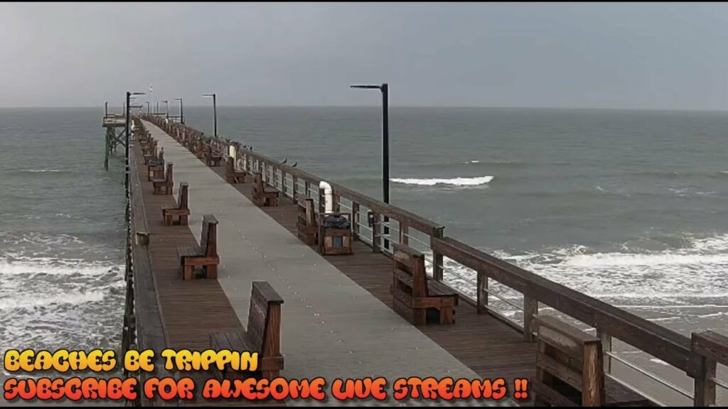 Oak Island Pier Live Cam - Oak Island fishing pier webcam - pier live cam