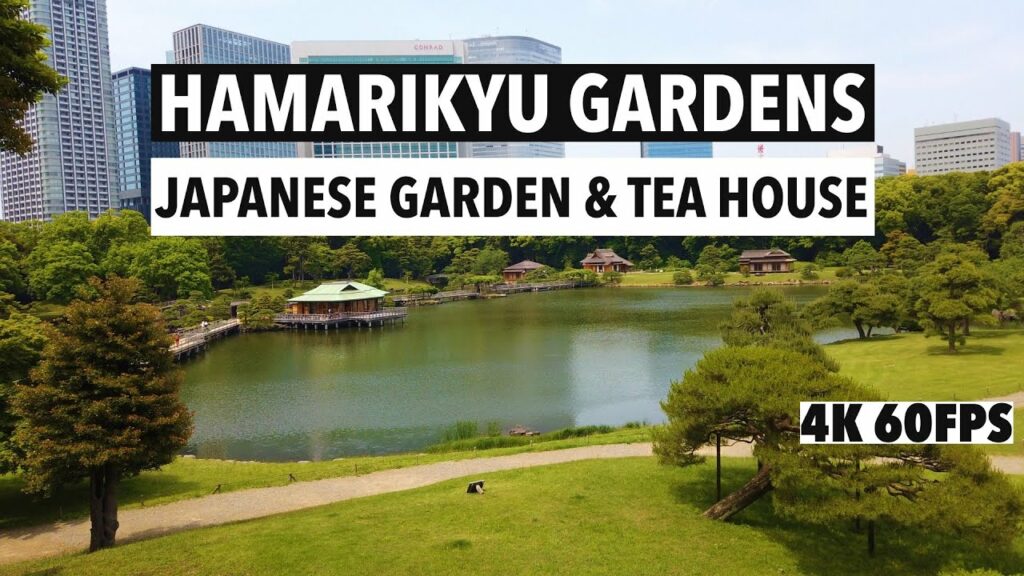 Hamarikyu Gardens | Beautiful Japanese Garden and Traditional Tea House in Tokyo, Japan | 4K 60FPS