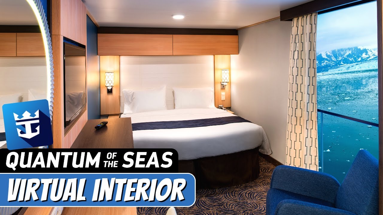 Quantum of the Seas | Interior Virtual Stateroom Full Tour & Review 4K ...