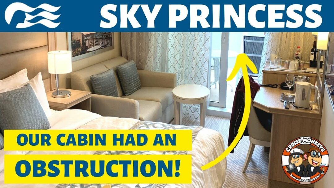 Our OBSTRUCTED balcony cabin tour on Sky Princess E108 La Vie Zine