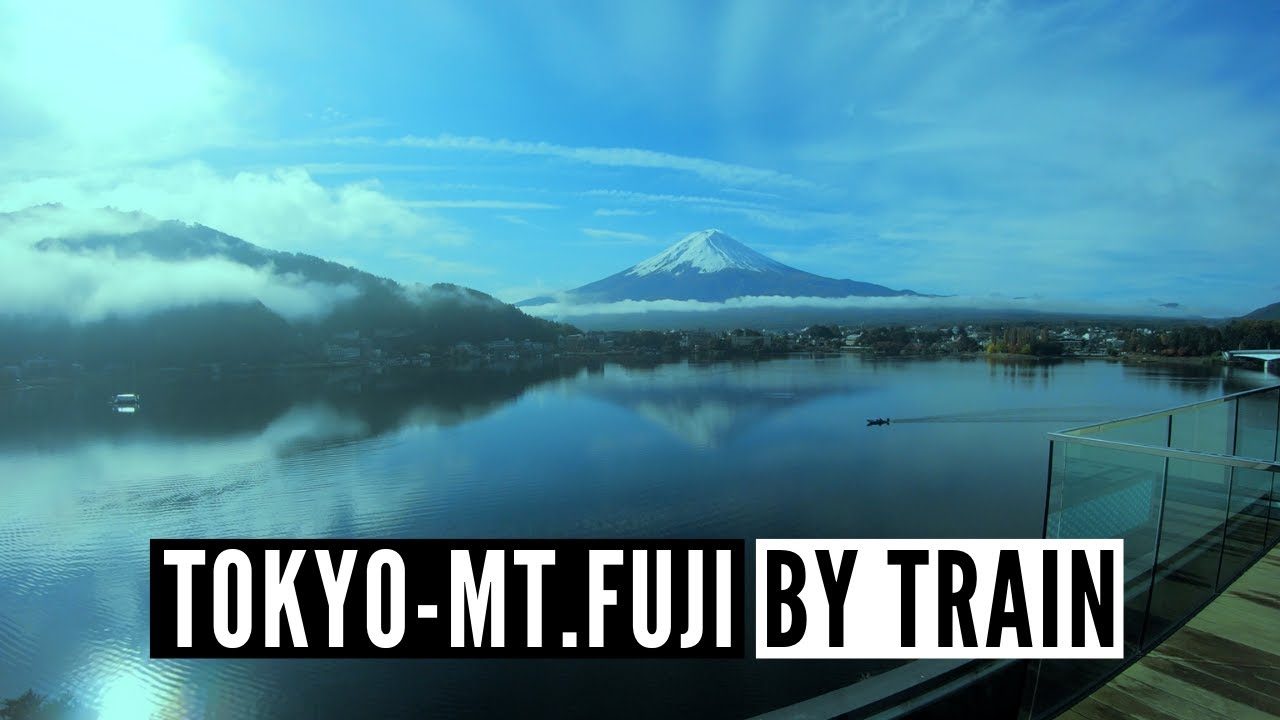 How to get to Mt Fuji Kawaguchiko from Tokyo by train Shinjuku to Kawaguchiko Express Train