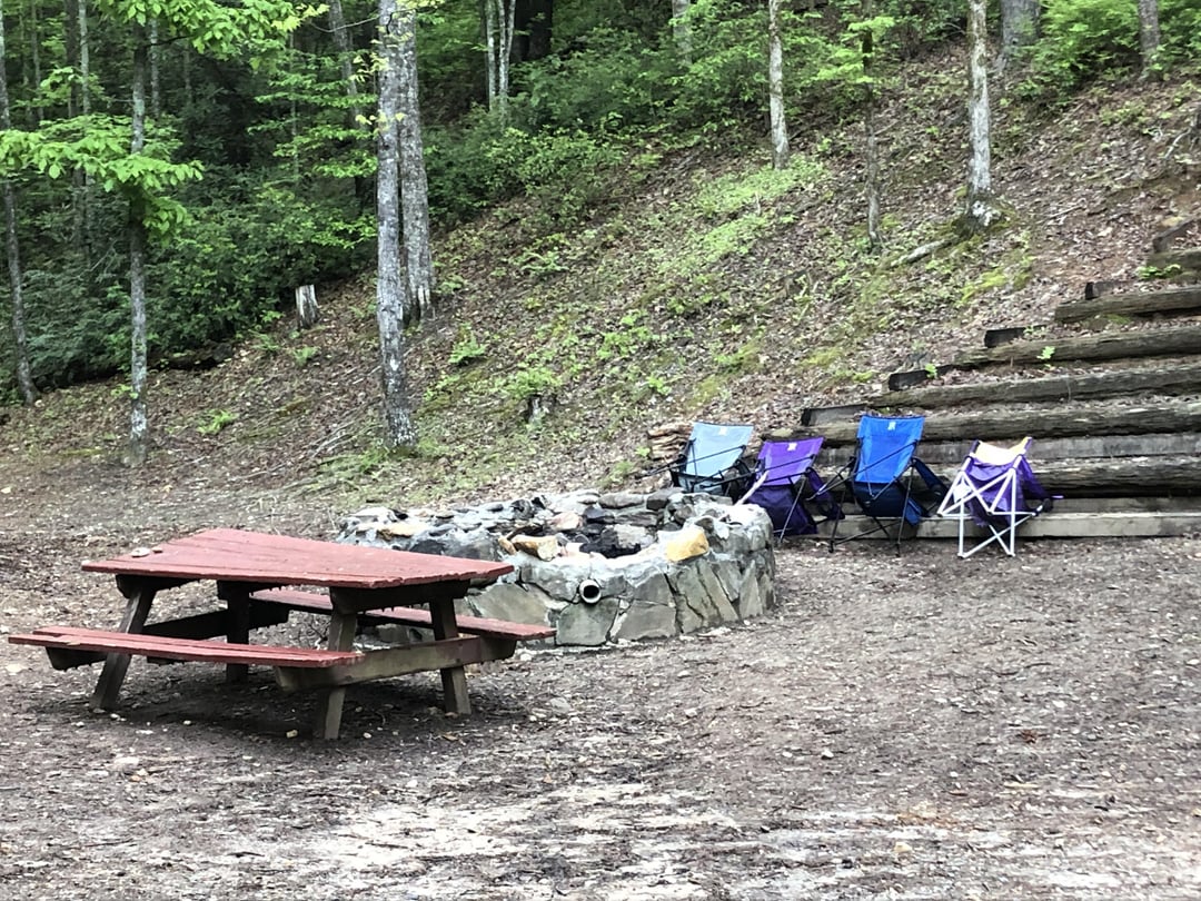 Great rainy weekend Camping at Unicoi State Park (GA) in the squirrel
