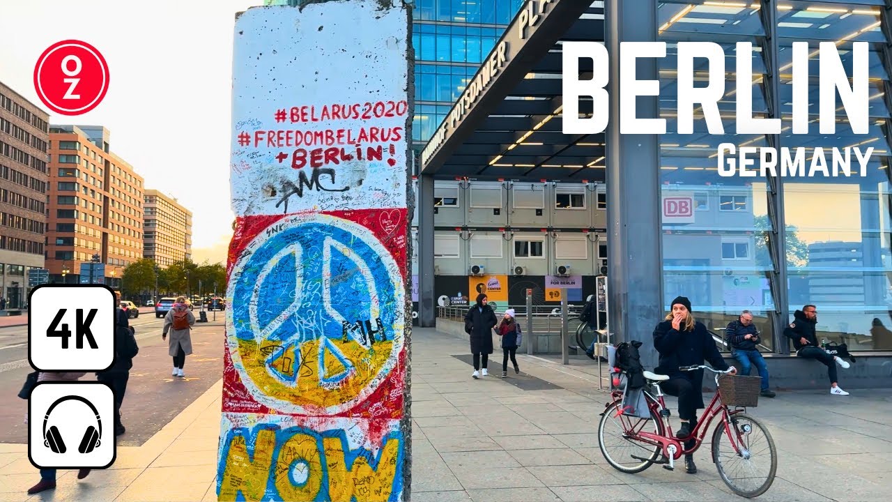 BERLIN - Germany 🇩🇪 4K Evening Autumn Walking Tour 🍁 Iphone 15 Pro 📹 ...
