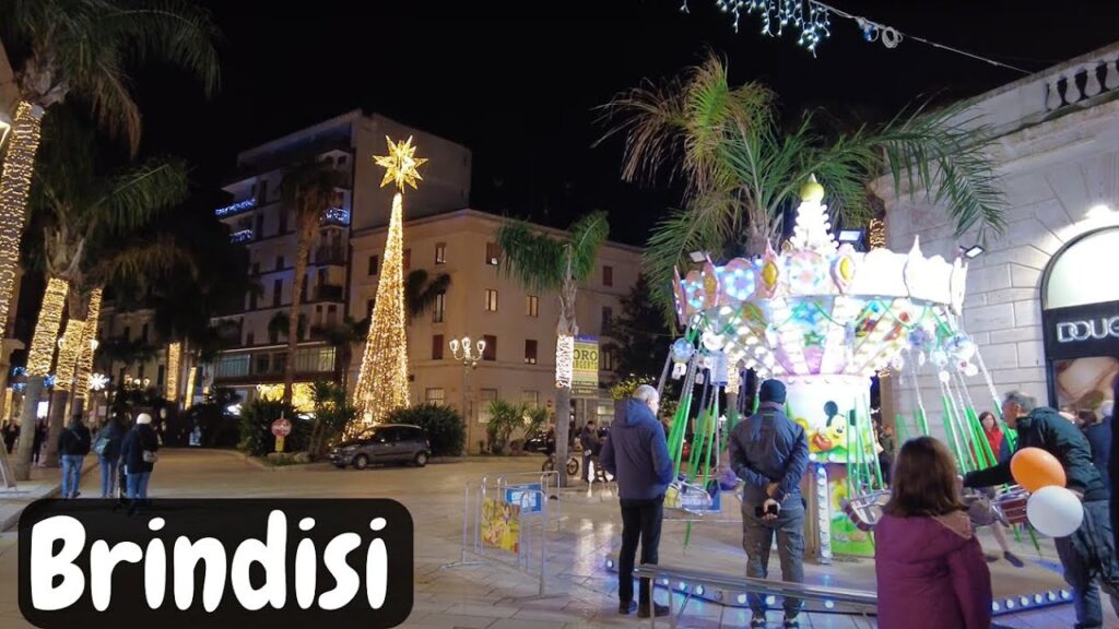 Brindisi winter walking - Corso Umberto I - Puglia, Italy [4k Ultra HD 60fps ]