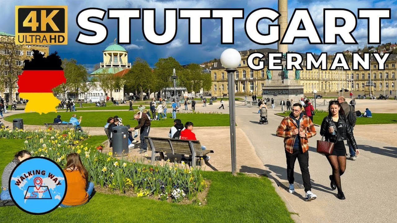 Stuttgart, Germany Walking Tour - 4K 60fps with Immersive Sound ...
