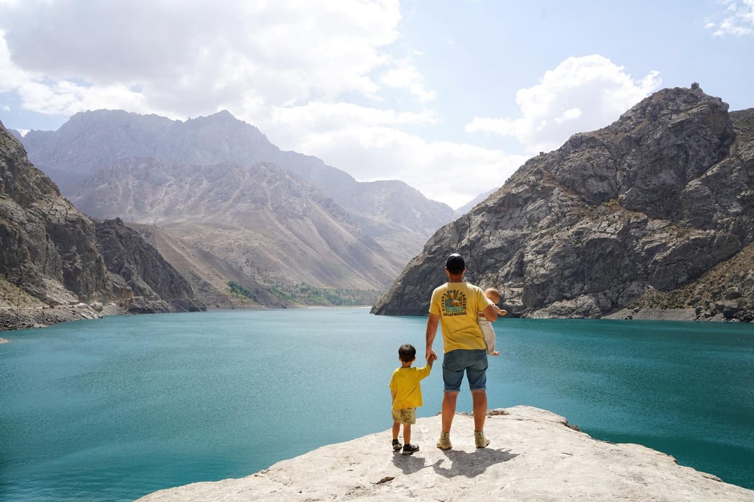 Hiking In The Rugged And Wild Fann Mountains Of Tajikistan Where A Row 