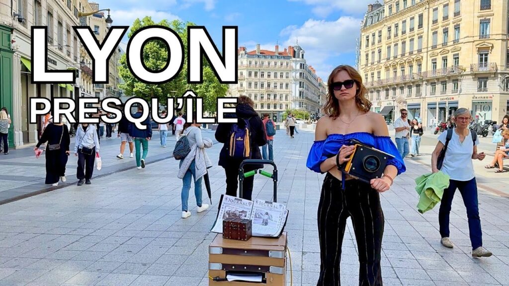 LYON - FRANCE Walking Tour [4K] - LYON PRESQU'ÎLE