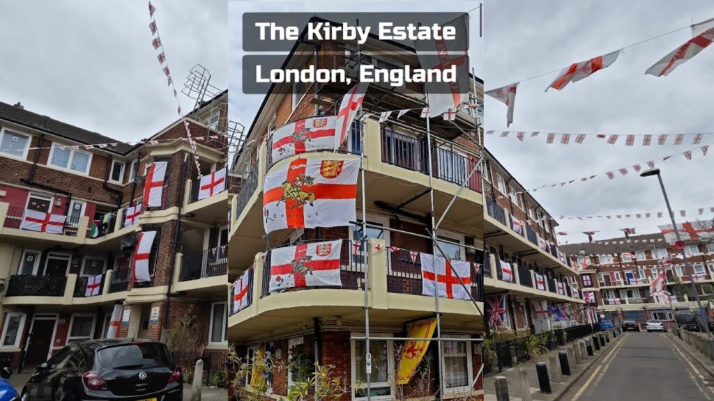 England’s most patriotic estate’ Kirby Estate, South London #football #england #travel England's most patriotic estate' Kirby Estate, South London #football #england #travel