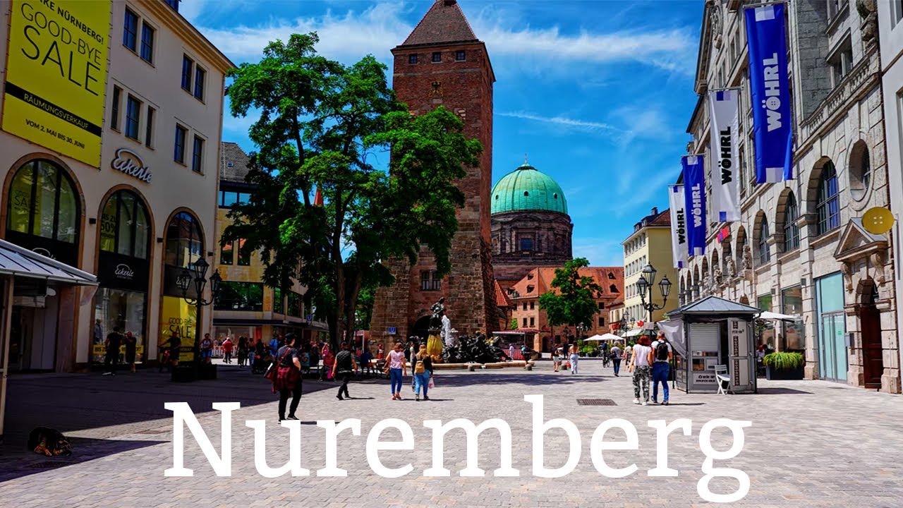Nuremberg,Germany 🇩🇪 Walking tour 4K 60fps | A Walk Through the Old ...