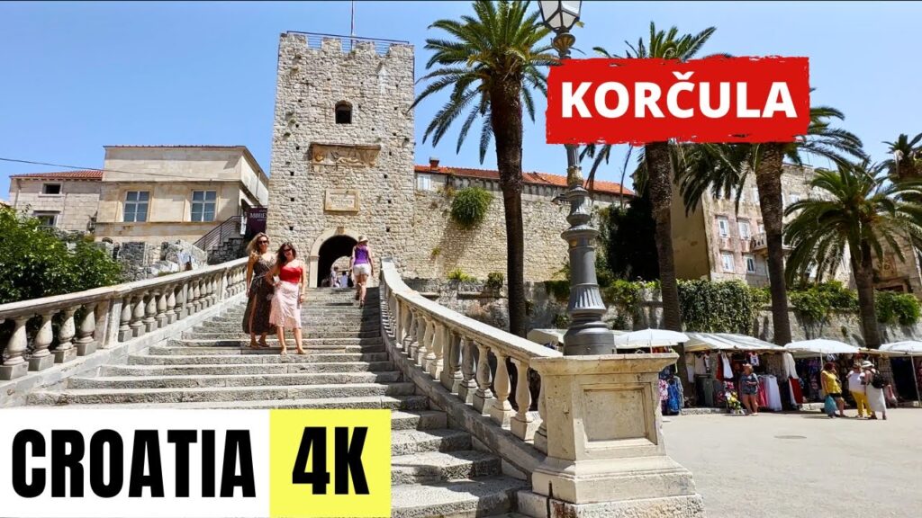 CROATIA 🇭🇷 [4K] Korčula Old Town — Walking Tour