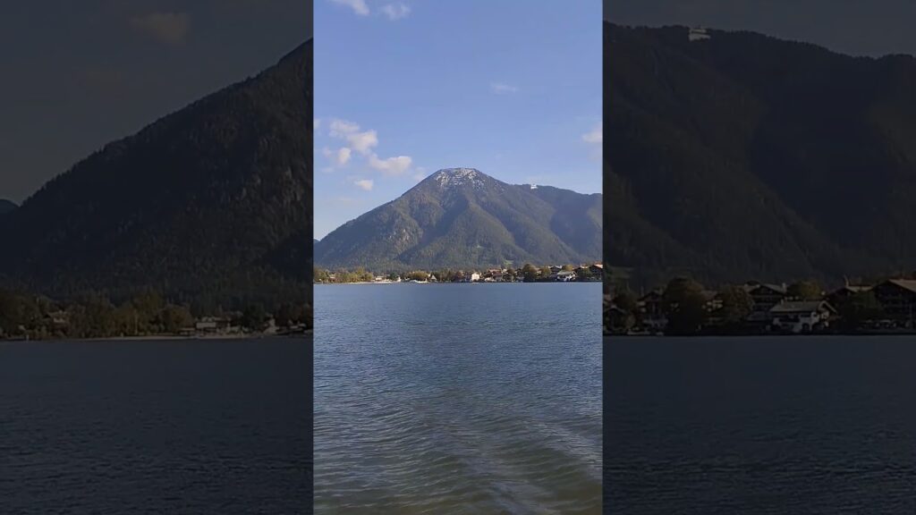 Lake Tegernsee, Germany. View of the Alps, Bavaria.