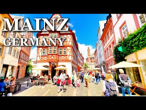 Mainz Walking Tour 4K | Discover Mainz Cathedral, Old Town Charms, and ...