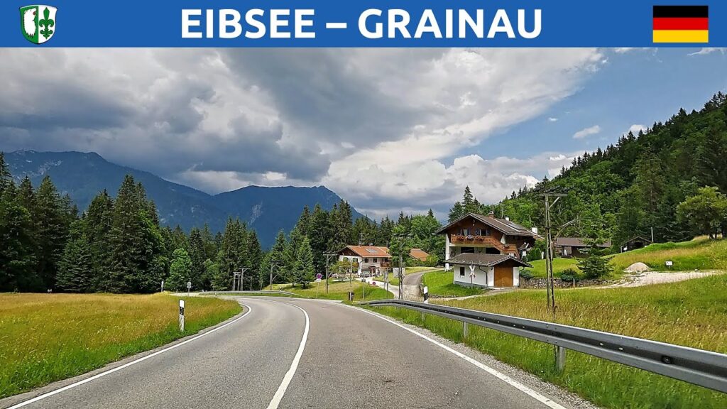 Driving in Bavaria, Germany. A route from Eibsee (Zugspitze) to Grainau. 4K Driving in Bavaria, Germany. A route from Eibsee (Zugspitze) to Grainau. 4K