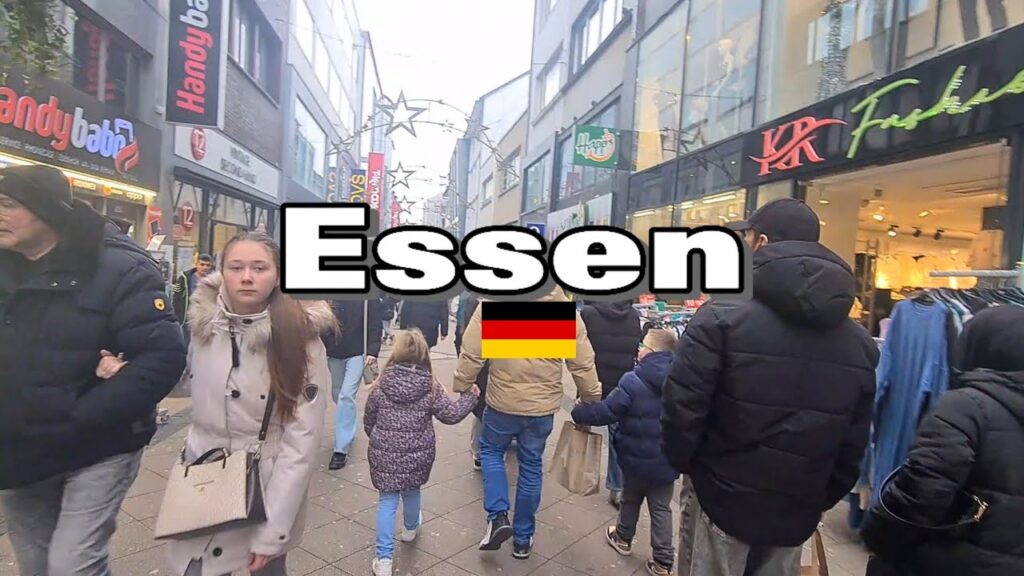 Essen Germany 🇩🇪 Walking Tour, Winter Walk, second part, 2025 Essen Germany 🇩🇪 Walking Tour, Winter Walk, second part, 2025