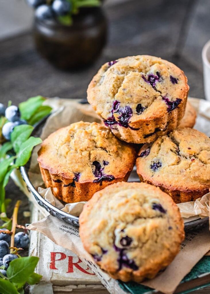 Gluten-Free Blueberry Banana Muffins
