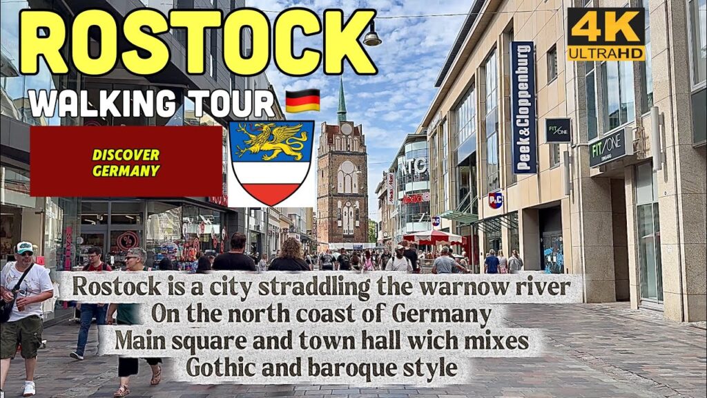 ROSTOCK -Germany 🇩🇪 |4k| Walking Tour | A Self-Guided city walk with captains #4k