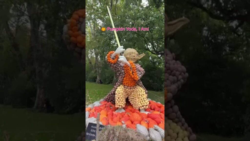 World’s Biggest Pumpkin Festival 🎃 | Pumpkin Yoda at Ludwigsburg Palace, Germany 🇩🇪 #oktoberfest
