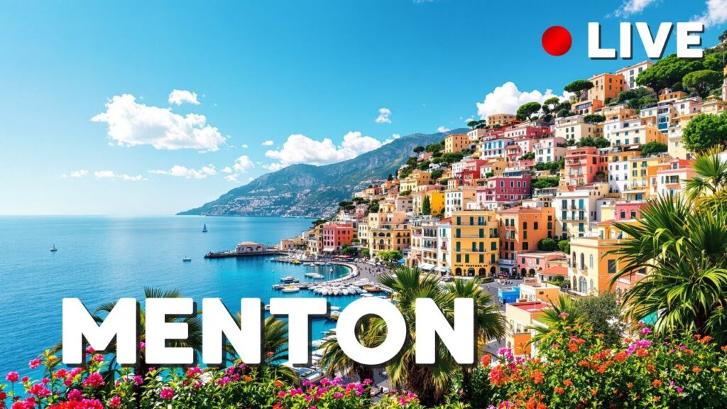 Walking Tour Menton Live: The Most Colorful Town on the French Riviera | 4K ASMR Walk