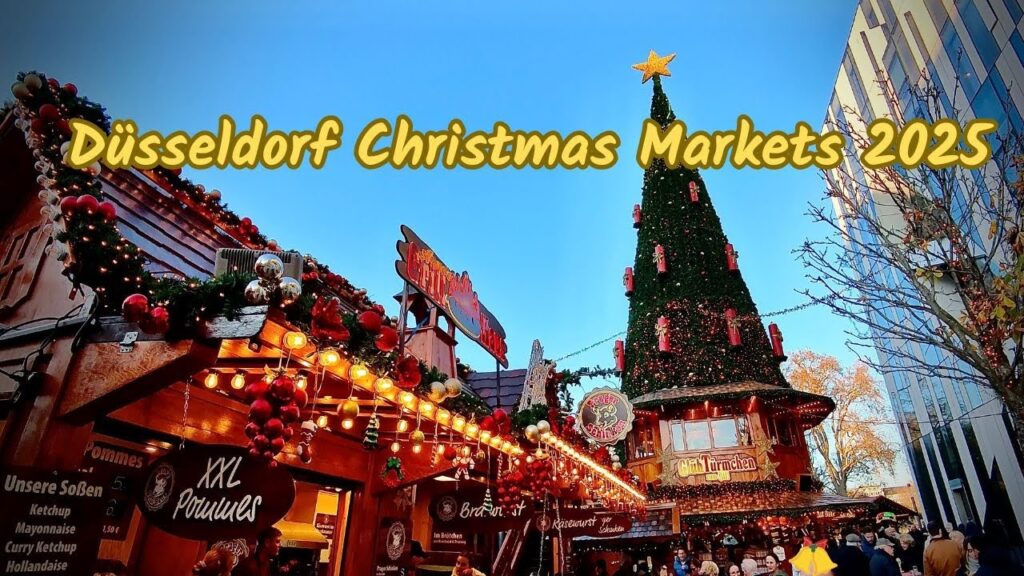 Düsseldorf Christmas Markets 2025🌟Märchenmarkt & Schadowmarkt Walking Tour 🎄Germany Christmas Season