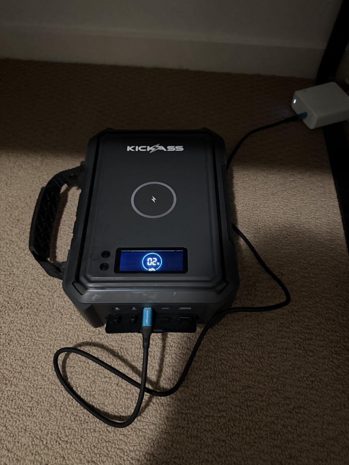KICKASS KICKCHARGE POWERHUB PORTABLE 30AH / 380WH – Not Charging, stuck at 02% KICKASS KICKCHARGE POWERHUB PORTABLE 30AH / 380WH - Not Charging, stuck at 02%