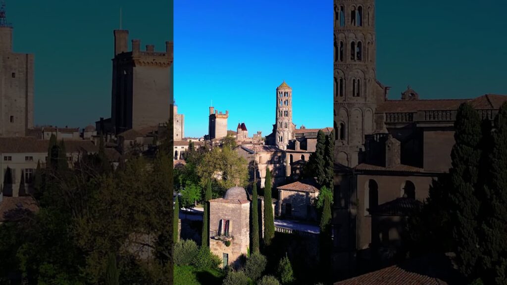 Uzès vue du ciel #shorts Uzès vue du ciel #shorts