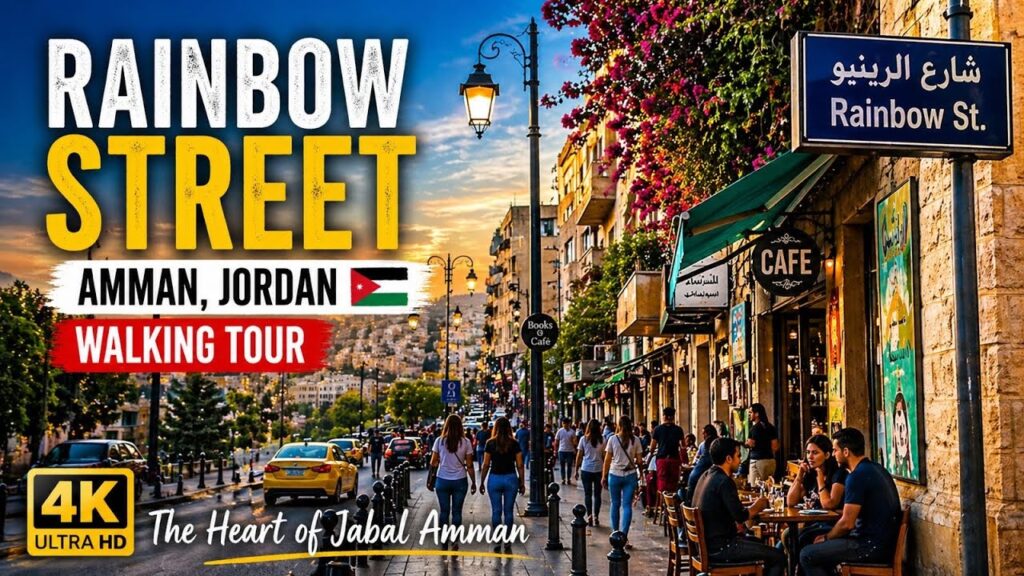 🎥 Walking Tour: Rainbow Street, Amman, Jordan 🇯🇴 | The Heart of Jabal Amman 🎥 Walking Tour: Rainbow Street, Amman, Jordan 🇯🇴 | The Heart of Jabal Amman