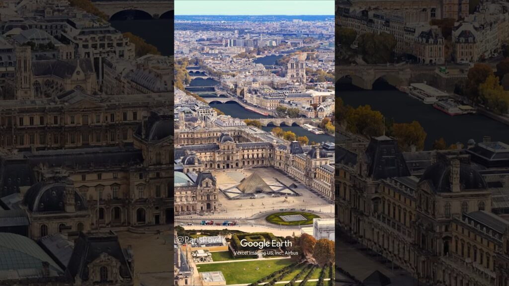 Tuileries • Louvre • Seine vus du ciel 🌍 PARIS 4K Tuileries • Louvre • Seine vus du ciel 🌍 PARIS 4K