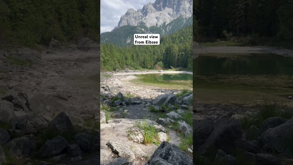Unreal view from Eibsee #eibsee #zugspitze #germany #bavaria #unrealviews