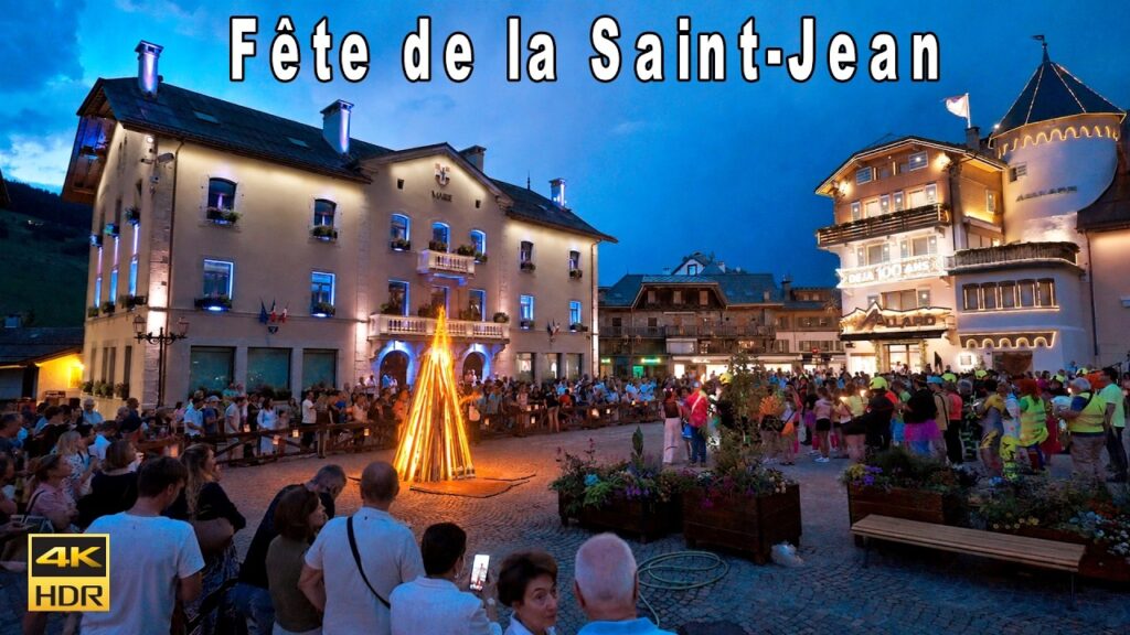 MegeΜve π«π· | Local Tradition ” FeΜte De La Saint Jean ” | Evening walk 4k MegeΜve π«π· | Local Tradition " FeΜte De La Saint Jean " | Evening walk 4k