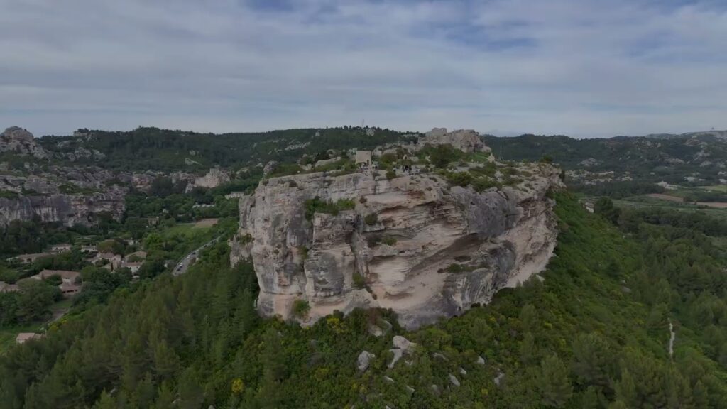 Les Baux-de-Provence, France. Drone video with soundtrack