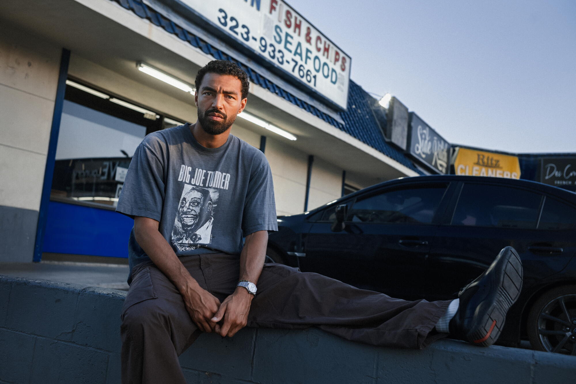 Sage Elsesser photographed around Mid-City Los Angeles on July 26, 2026 for Image Magazine.